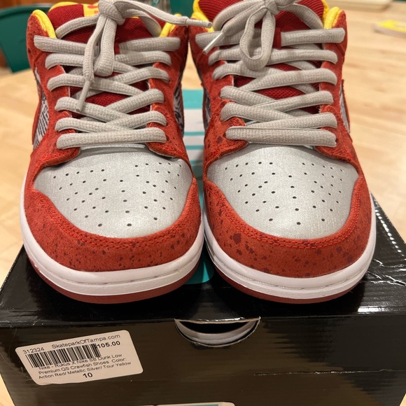 Nike Dunk SB size 10 crawfish red yellow - Picture 2 of 4